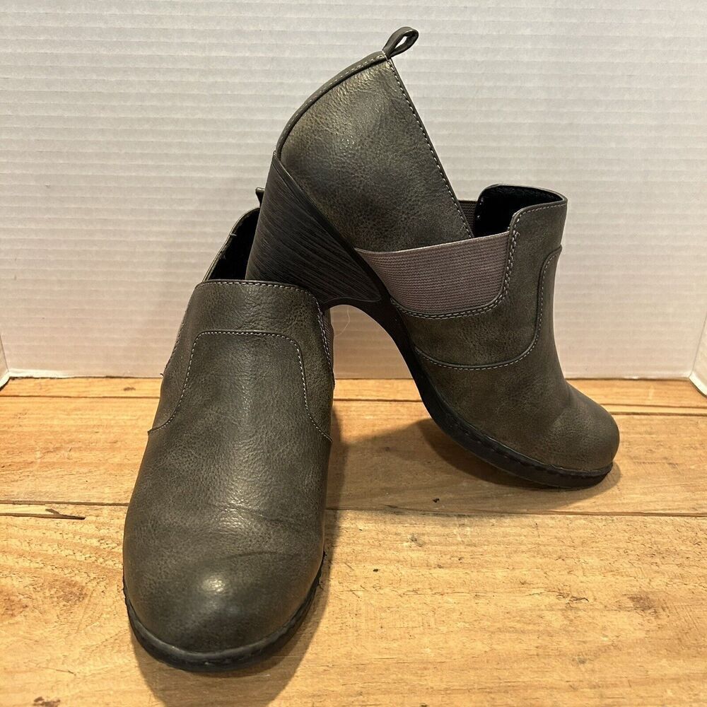 Croft & Barrow Boots Womens Size 7.5 Ortholite Ankle Bootie Gray Casual